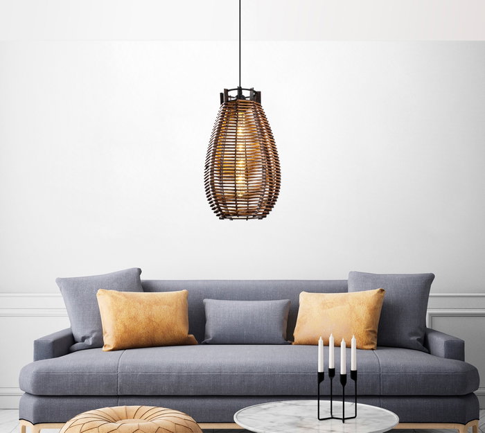 Opviq Torch - Antiquation Lámpara de Araña de Madera
